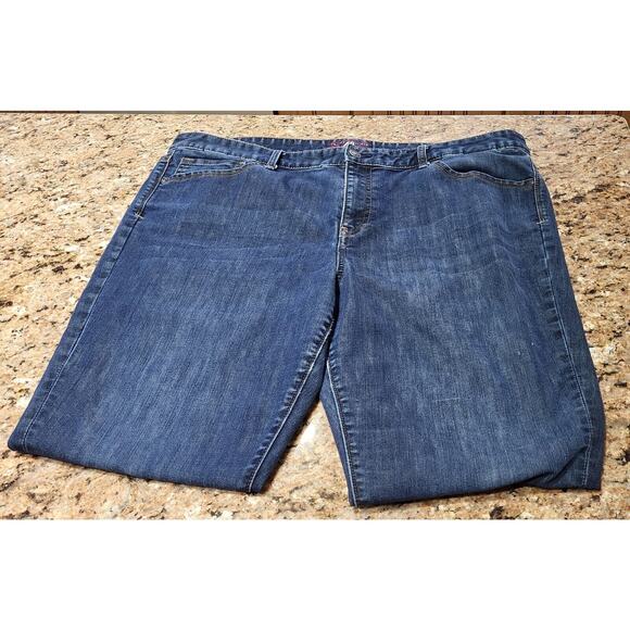 Tommy Hilfiger Jeans Womens 18 Skinny Mid Rise Dark Wash Blue Denim Stretch - Picture 11 of 15